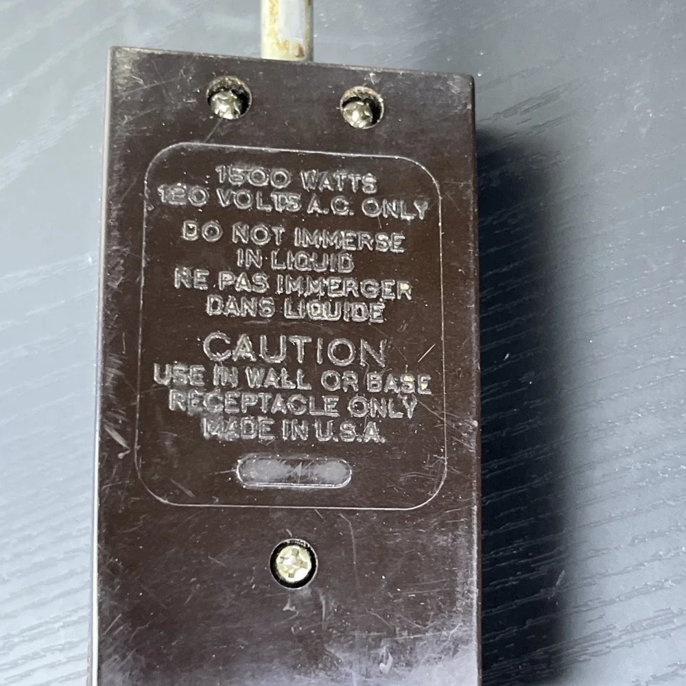 Vintage Toastmaster 1226 Heat Control Probe 1500W Skillet Griddle Cord